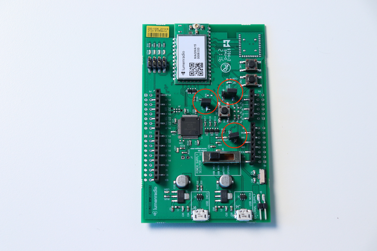 Development board jumpers W-BACnet Development Board